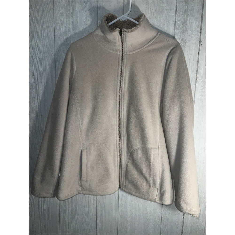 Sonoma Fleece Women's Size Large‎ Faux Fur Full Zip
